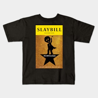 Broadway Zombie Damnilton Slaybill Kids T-Shirt